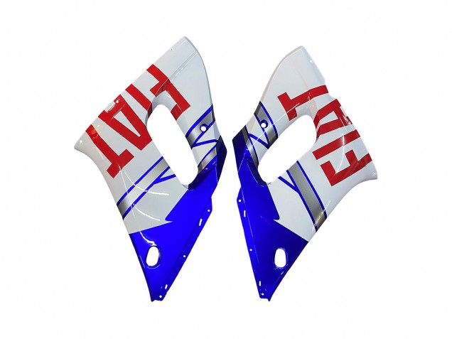 Blanc Bleu Rouge Fiat 99 Carénage Moto Yamaha YZF 600 R6 1998-2002