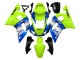 Vert Néon Bleu Blanc Champions Carénage Moto Yamaha YZF 600 R6 1998-2002