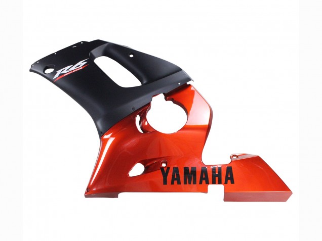 Orange Noir Mat Carénage Moto Yamaha YZF 600 R6 1998-2002