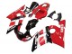Rouge Blanc Noir Brillant Carénages Moto Yamaha YZF 600 R6 1998-2002