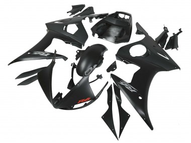 Noir Mat Carénage Moto Yamaha YZF R6 2003-2004 Pas Chère