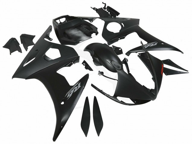 Noir Mat Carénage Moto Yamaha YZF R6S 2006-2009