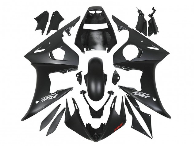 Noir Mat Carénage Moto Yamaha YZF R6S 2006-2009