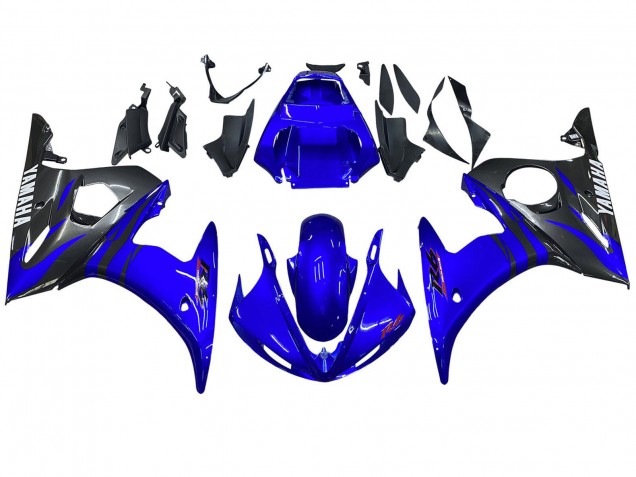 Bleu Noir Carénage Moto Yamaha YZF R6S 2006-2009