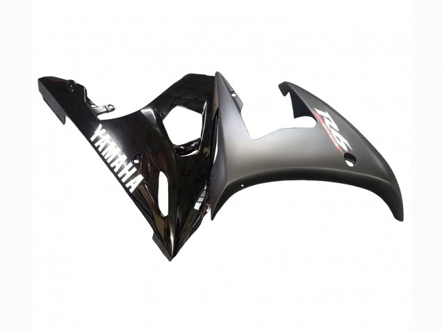 Noir Brillant Noir Mat Blanc Décalque Carénage Moto Yamaha YZF R6S 2006-2009