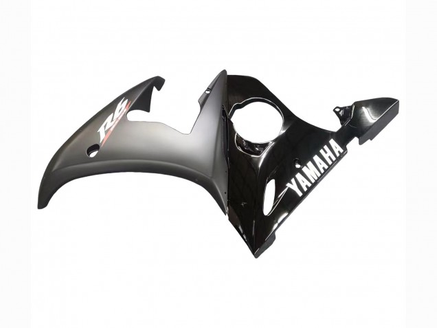 Noir Brillant Noir Mat Blanc Décalque Carénage Moto Yamaha YZF R6S 2006-2009