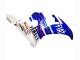 Blanc Bleu Fiat Motul Kastinee Carénage Moto Yamaha YZF R6 2003-2004