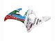 Blanc Bleu Vert Rouge Kastinee Dunlop Motul Carénage Moto Yamaha YZF R6 2003-2004