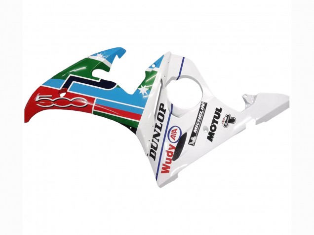 Blanc Bleu Vert Rouge Kastinee Dunlop Motul Carénage Moto Yamaha YZF R6S 2006-2009