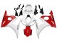 Blanc Rouge Carénage Moto Yamaha YZF R6S 2006-2009