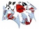 Blanc Rouge Lucky Strike Motul Carénage Moto Yamaha YZF R6S 2006-2009