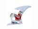 Blanc Rouge Lucky Strike Motul Carénage Moto Yamaha YZF R6S 2006-2009