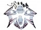 Blanc Dark Noir Flamme Carénage Moto Yamaha YZF R6S 2006-2009