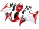 Blanc Rouge Noir Brillant Carénages Moto Yamaha YZF R6S 2006-2009