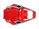Blanc Rouge Noir Brillant Carénages Moto Yamaha YZF R6S 2006-2009