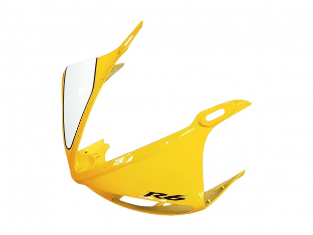 Jaune Blanc Noir Brillant Carénage Moto Yamaha YZF R6S 2006-2009