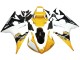Jaune Blanc Noir Brillant Carénage Moto Yamaha YZF R6S 2006-2009