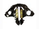 Noir Brillant Noir Mat Or Décalque Carénage Moto Yamaha YZF R6 2003-2004