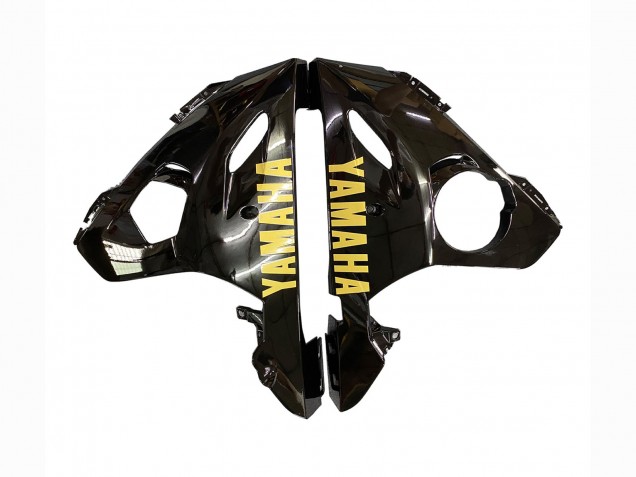 Noir Brillant Noir Mat Or Décalque Carénage Moto Yamaha YZF R6S 2006-2009