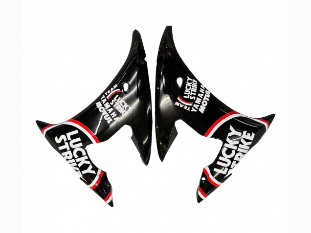 Noir Brillant Rouge Blanc Lucky Strike Motul Carénage Moto Yamaha YZF R6S 2006-2009