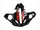 Noir Brillant Rouge Carénage Moto Yamaha YZF R6 2003-2004