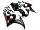 Noir Brillant Rouge Carénage Moto Yamaha YZF R6S 2006-2009