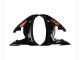 Noir Brillant Rouge Carénage Moto Yamaha YZF R6S 2006-2009