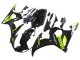 Noir Brillant Jaune Néon Carénage Moto Yamaha YZF R6S 2006-2009