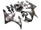 Gris Noir Mat Geometric Carénage Moto Yamaha YZF R6S 2006-2009