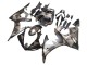 Gris Noir Mat Geometric Carénage Moto Yamaha YZF R6S 2006-2009