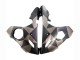 Gris Noir Mat Geometric Carénage Moto Yamaha YZF R6S 2006-2009