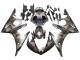 Gris Noir Mat Geometric Carénage Moto Yamaha YZF R6S 2006-2009