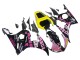 Jaune Rose Noir Brillant Rossi Repsol 46 Carénage Moto Yamaha YZF R6S 2006-2009