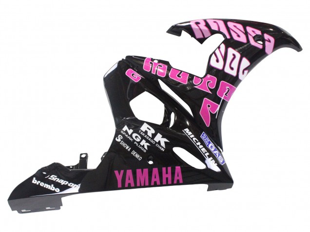 Jaune Rose Noir Brillant Rossi Repsol 46 Carénage Moto Yamaha YZF R6S 2006-2009