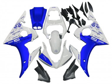 Blanc Bleu GYTR Carénage Moto Yamaha YZF R6 2003-2004 Pas Chère