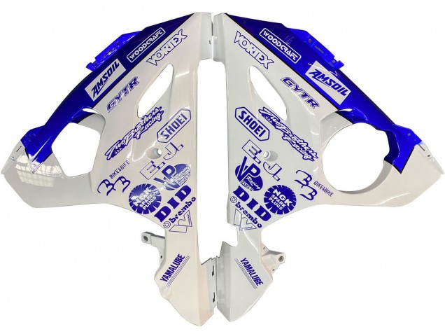 Blanc Bleu GYTR Carénage Moto Yamaha YZF R6S 2006-2009