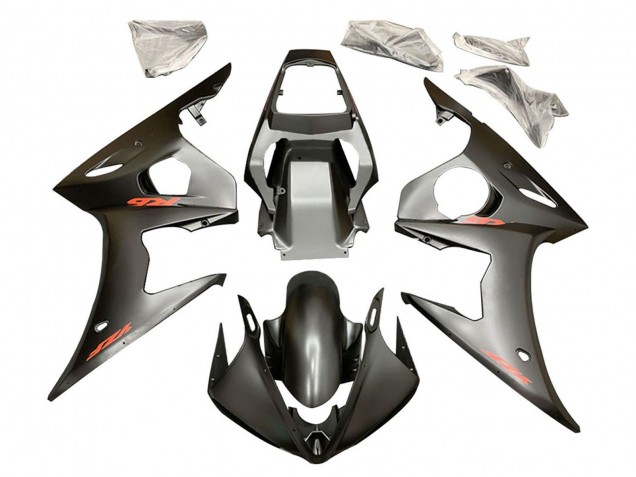 Noir Mat Rouge Décalque Carénage Moto Yamaha YZF R6S 2006-2009