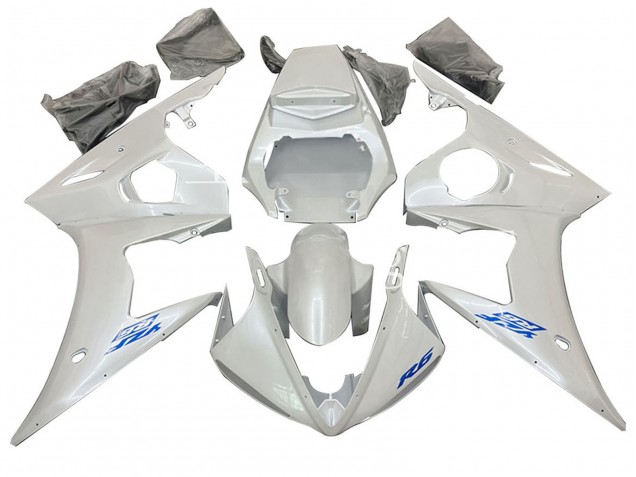 Blanc Carénages Moto Yamaha YZF R6S 2006-2009