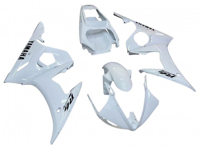 Blanc Noir Décalque Carénage Moto Yamaha YZF R6S 2006-2009