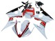 Blanc Rouge Noir Brillant Carénage Moto Yamaha YZF R6 2003-2004