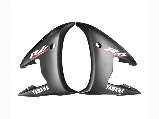 Rouge Noir Brillant Noir Mat Carénage Moto Yamaha YZF R6 2003-2004