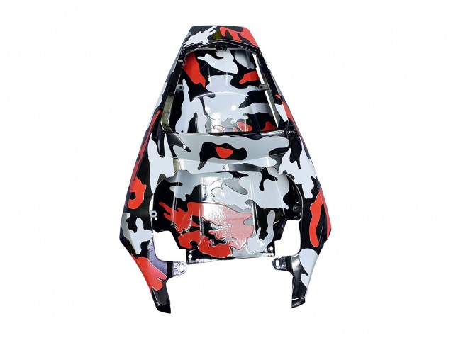Noir Rouge Gris Camouflage Carénage Moto Yamaha YZF R6 2003-2004