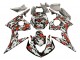 Noir Rouge Gris Camouflage Carénage Moto Yamaha YZF R6 2003-2004