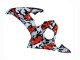 Noir Rouge Gris Camouflage Carénage Moto Yamaha YZF R6S 2006-2009