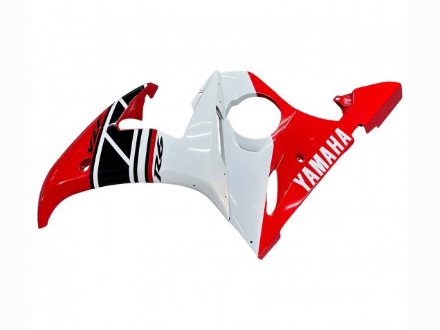 Rouge Blanc Noir Carénage Moto Yamaha YZF R6S 2006-2009