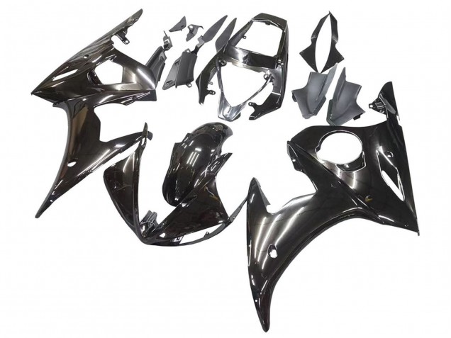 Noir Brillant Carénage Moto Yamaha YZF R6S 2006-2009
