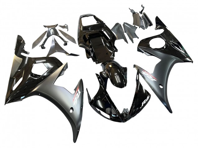 Noir Brillant Noir Mat Or Caméléon Carénage Moto Yamaha YZF R6 2003-2004