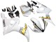 Blanc Or Carénage Moto Yamaha YZF R6S 2006-2009