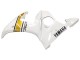 Blanc Or Carénage Moto Yamaha YZF R6S 2006-2009