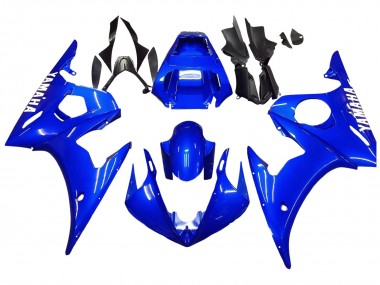 Bleu Carénage Moto Yamaha YZF 600 R6 2005 Pas Chère